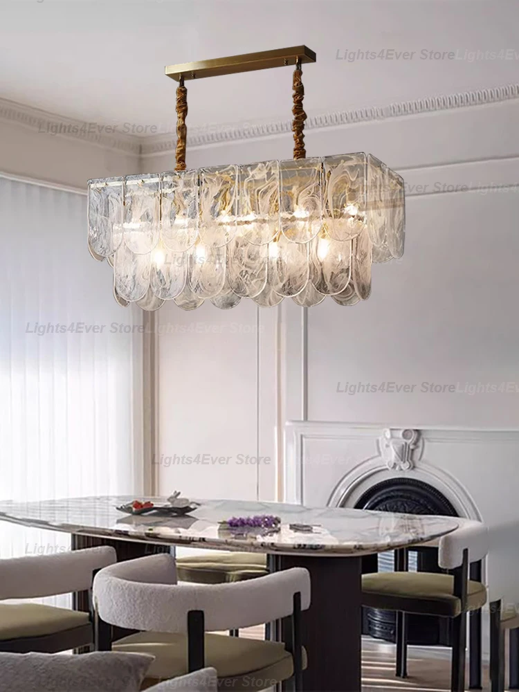 2026 Clear White Cloud Series Glass E14 Dimmable LED 1224 Chandelier Lighting Lustre Suspension Luminaire Lampen For Dining Room