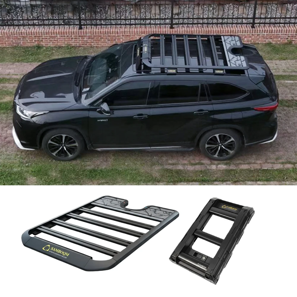 Roof Rack Crafted From High-Quality Aluminum Alloy, Suitable for Highlander 2016-2024 Models and  Highlander  Accessory.