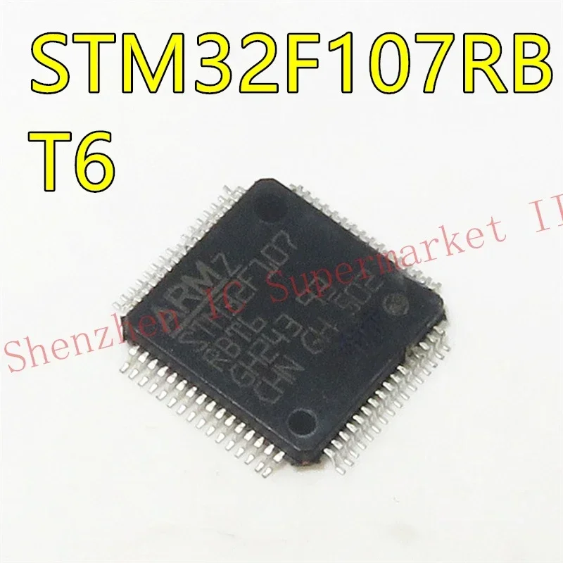 1pcs/lot STM32F107RBT6 STM32F107 QFP64 In Stock