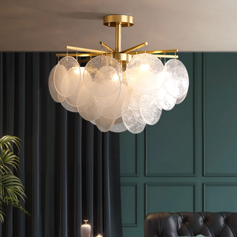 

Modern Luxury Glass LED Ceiling Lights Creative Living Room Bedroom House Decor LED Lighting Fixtures Restaurant Cafe Study Bar
