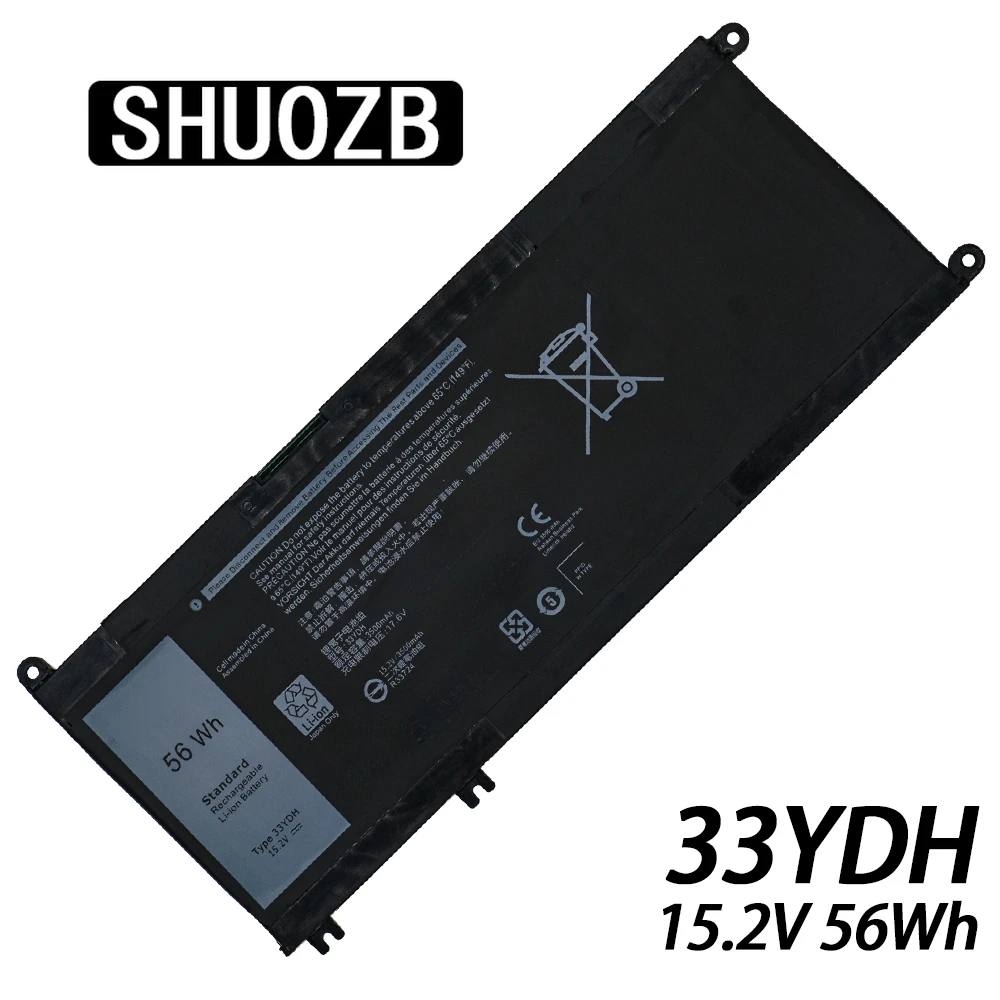 Laptop Battery 33YDH For Dell Inspiron 15 7577 17 7773 7778 7779 7786 7588 3590 3779 3380 G3 15 3579 5587 PVHT1 99NF2 P30E P71F