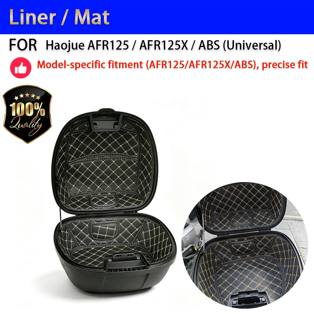 For Haojue AFR125 AFR125X ABS Top Case Liner Noise-Reducing Anti-Scratch Trunk Mat Accesorios Moto Accessori Moto