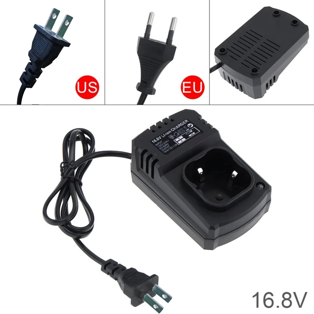 16.8V DC US/EU Li-ion Battery Charger Rechargeable Support 110-240V Spare Parts For Electrical Drill Power Tools Accessories