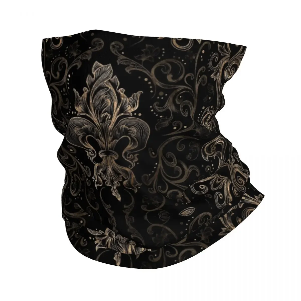 New Fleur-de-lis Bandana Neck Cover Printed Fleur De Lis Lily Flower Symbol Wrap Scarf Multi-use Headband Hiking Unisex Adult