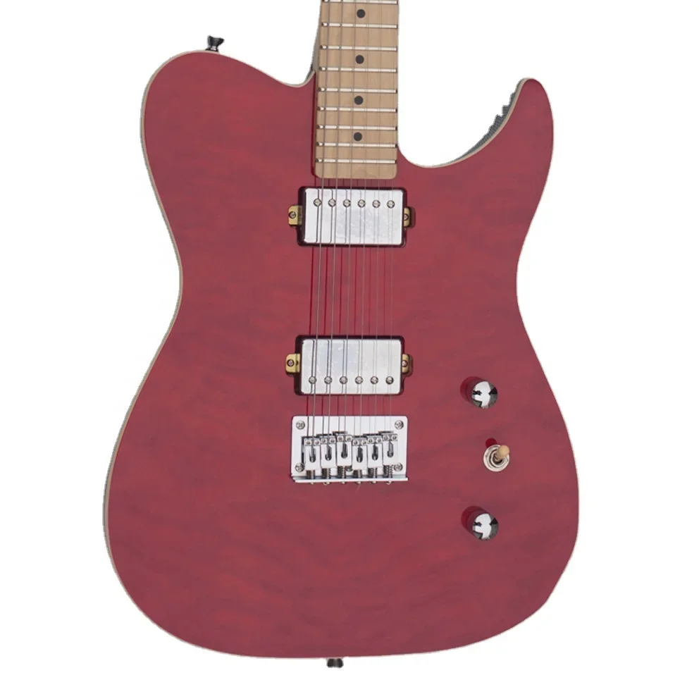 

China New Red High Quality TL Style Electric Guitar Wholesale Price with 6 Steel Strings