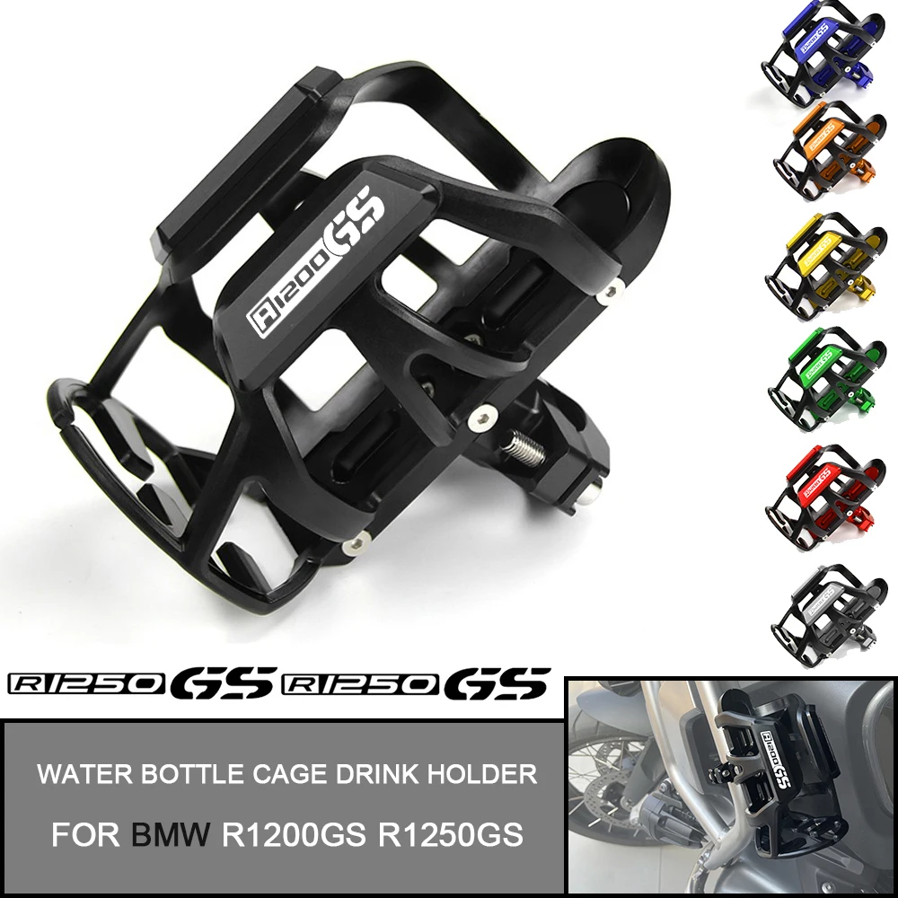 

For BMW R1200GS R1250GS R1250 R1200 R 1250 1300 GS Motorbike Beverage Water Bottle Cage Drink Cup Holder Sdand Mount Accessories