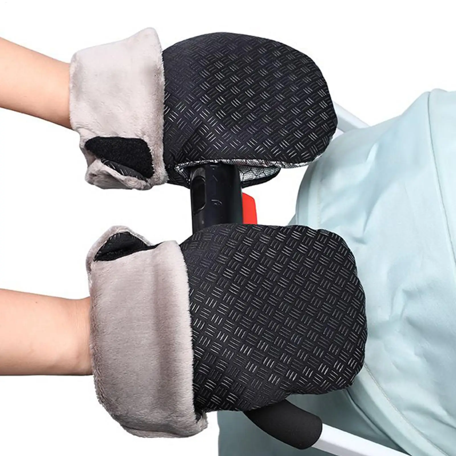 

Варежки для коляски, водонепроницаемые зимние перчатки для коляски, регулируемые варежки, антистатические аксессуары для дошкольников, родителей и мальчиков