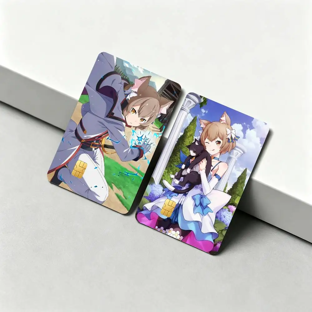 RE ZERO F-Felix  1Set 4Pcs Waterproof Card Skin Stickers for Credit Bus IC Cards