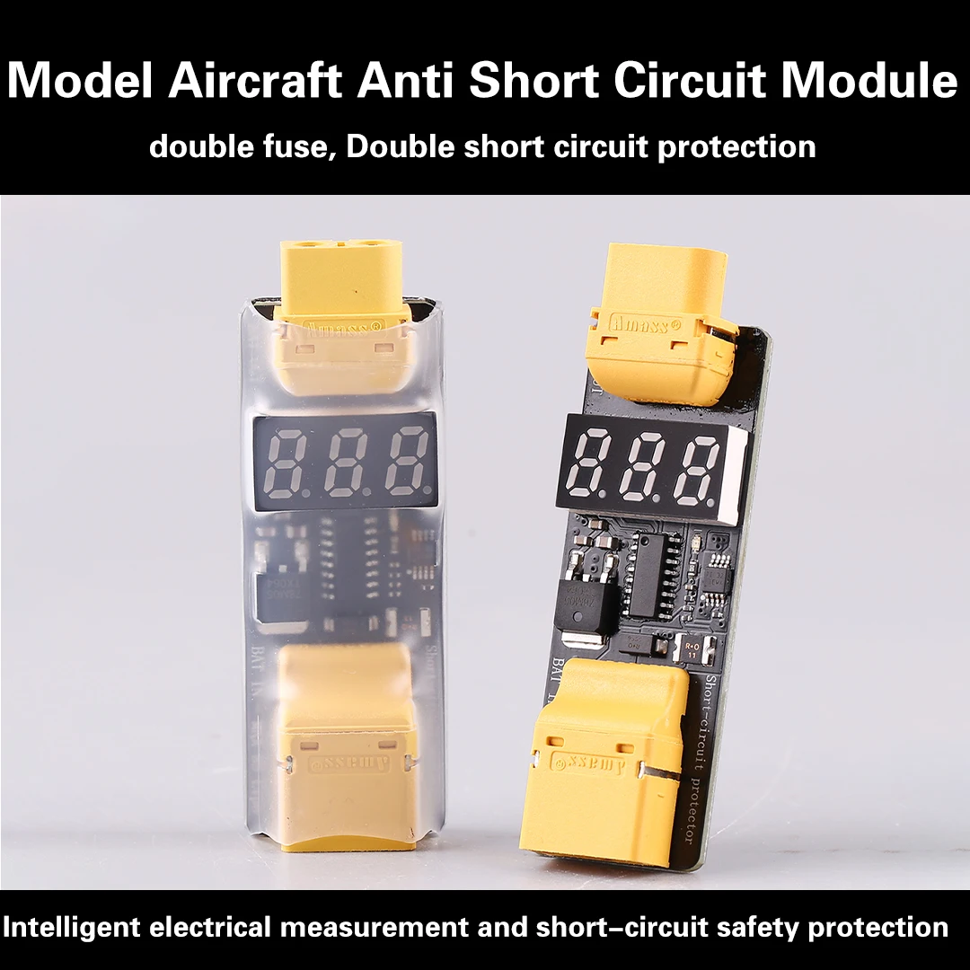 

Модуль защиты от короткого замыкания для моделей самолетов, защита FPV, интеллектуальная защита с двойным предохранителем и электрическим измерением