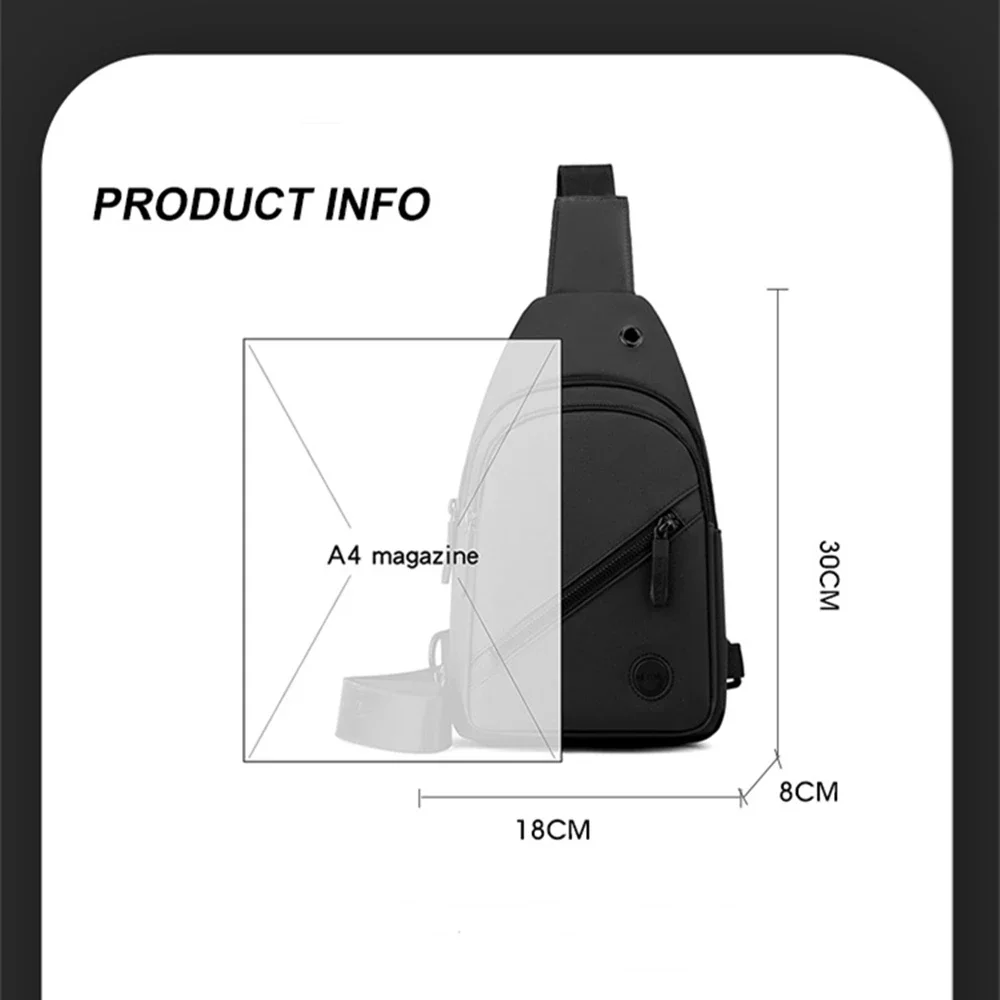 Lightweight Men's Chest Bag Image 10
