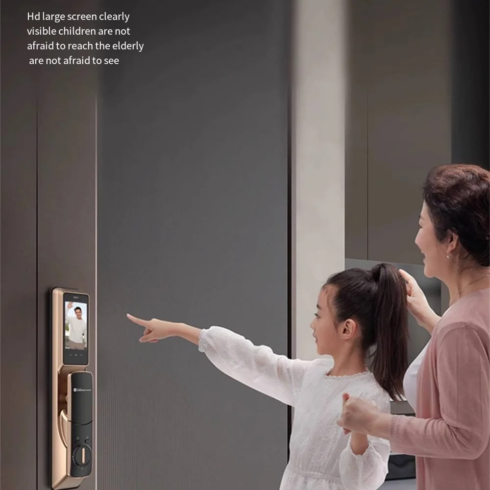 Samsung P30Max ดิจิตอล 3D Face Recognition Facial ประตูล็อคด้วยกล้อง Smart Thing Home รหัสผ่านการ์ด APP การป้องกันความปลอดภัย