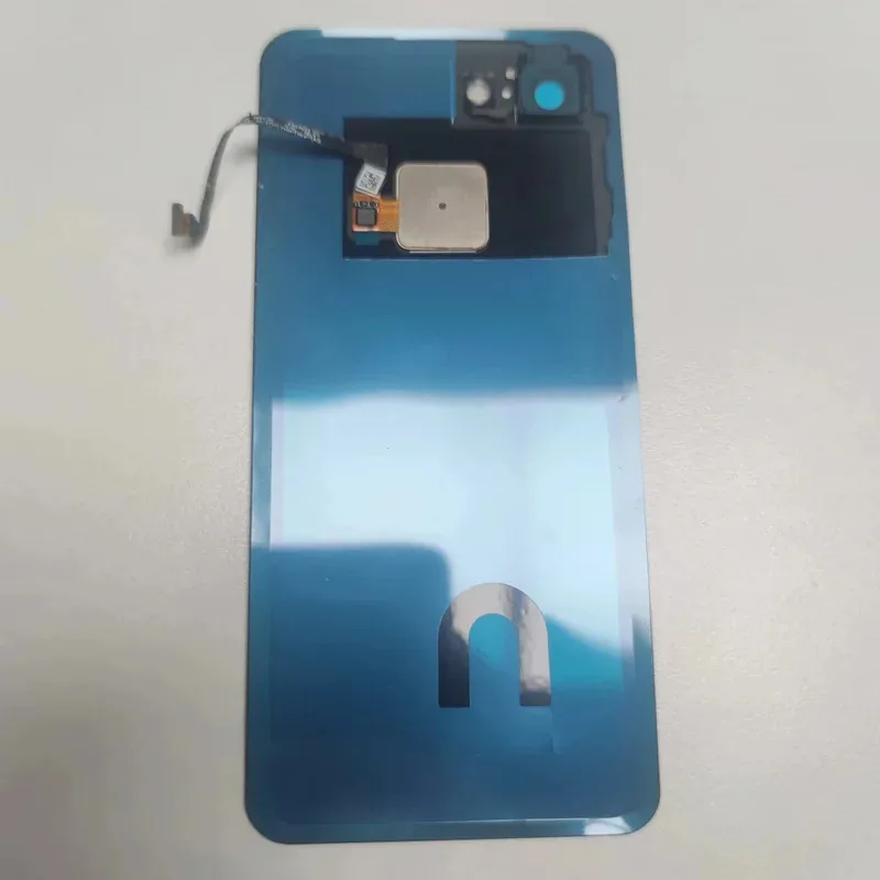 Carcaça traseira para google pixel 3 3xl, capa traseira com lente de câmera, cabo flexível de vidro com impressão digital, porta traseira, substituição