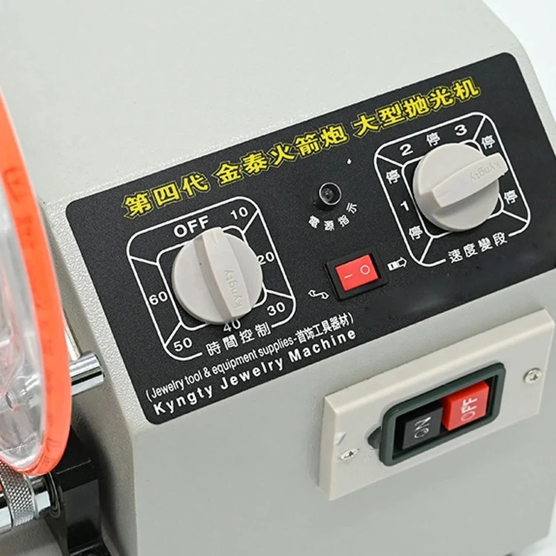 2.2KW Rotary Tumbler Surface Polisher Jewelry Polishing Machine KT-1320 Four-Speed Adjustment Work Timing Jewelry  Cleaning