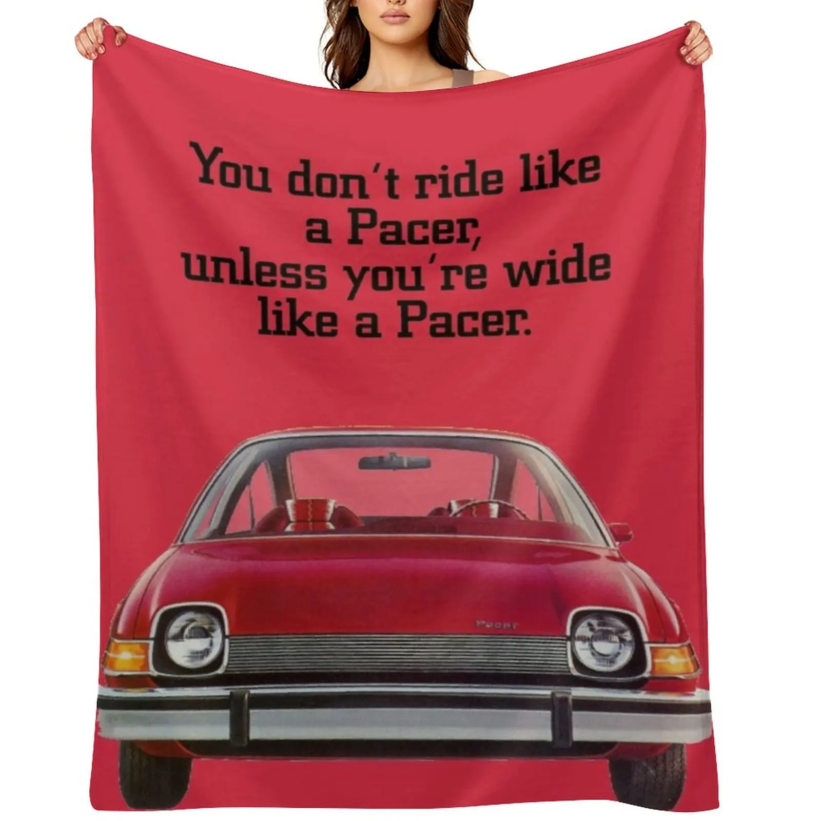 AMC PACER Throw Blanket Decoratives Hair valentine gift ideas Furry Blankets