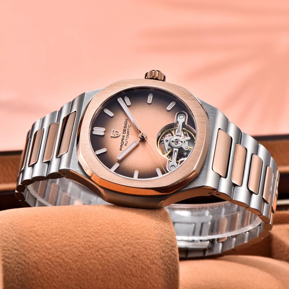 Новые мужские механические час – обзор и цена Tourbillon Movement Watch