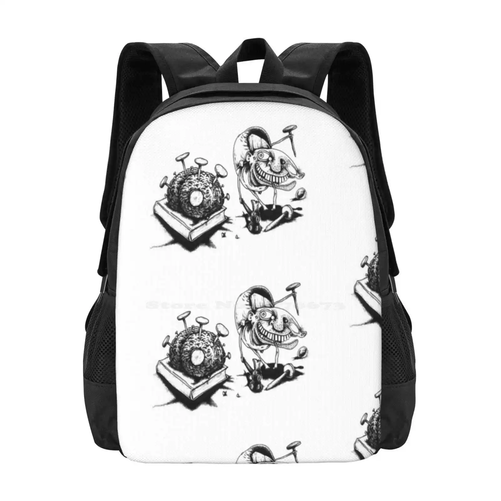 Brain Surgeon By Nigel Adams Hot Sale Schoolbag Backpack Fashion Bags Brain Surgery Surgeon Madness Nails Insane Crazy Weird