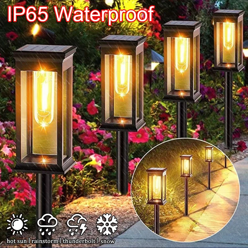 

Solar Pathway Lights Outdoor Solar Pathway Garden Lamp Waterproof Landscape Lights Walkway Driveway Lawn Patio Garden Decor