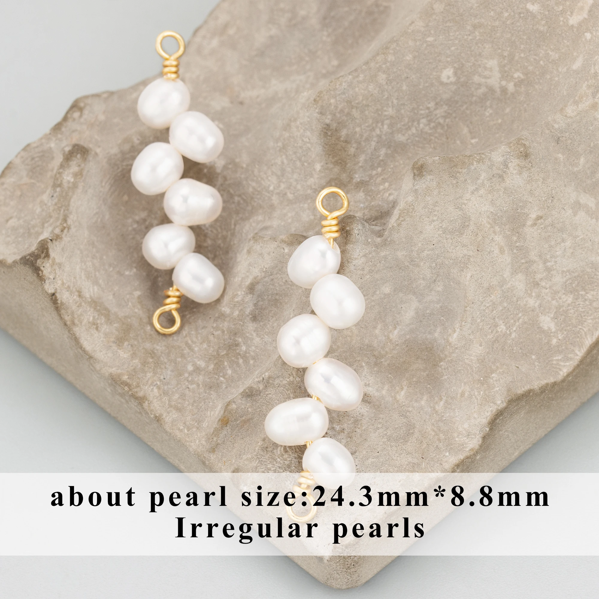 GUFEATHER,2pcs/lot,MH69,jewelry accessories,18k gold plated,copper,natural pearl,decorative supplies,diy pendants,jewelry making