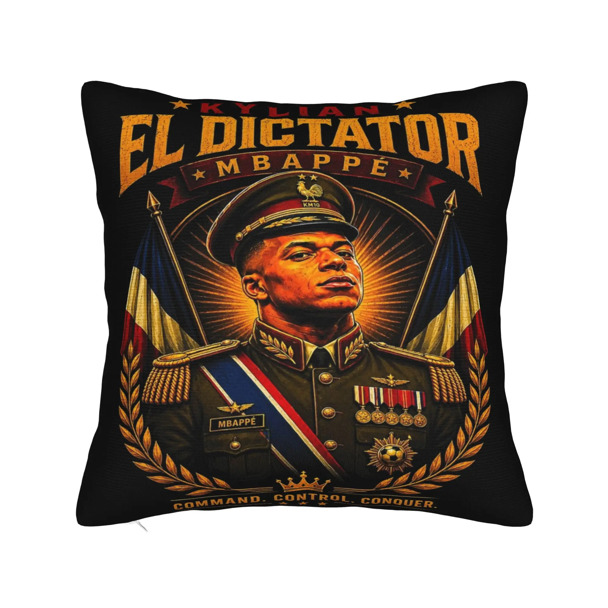 Decorative Pillow Cover KM Mbappes Dictador Meme Merchandise Bedroom  Throw Pillow Case Cover Zippered Multi Size