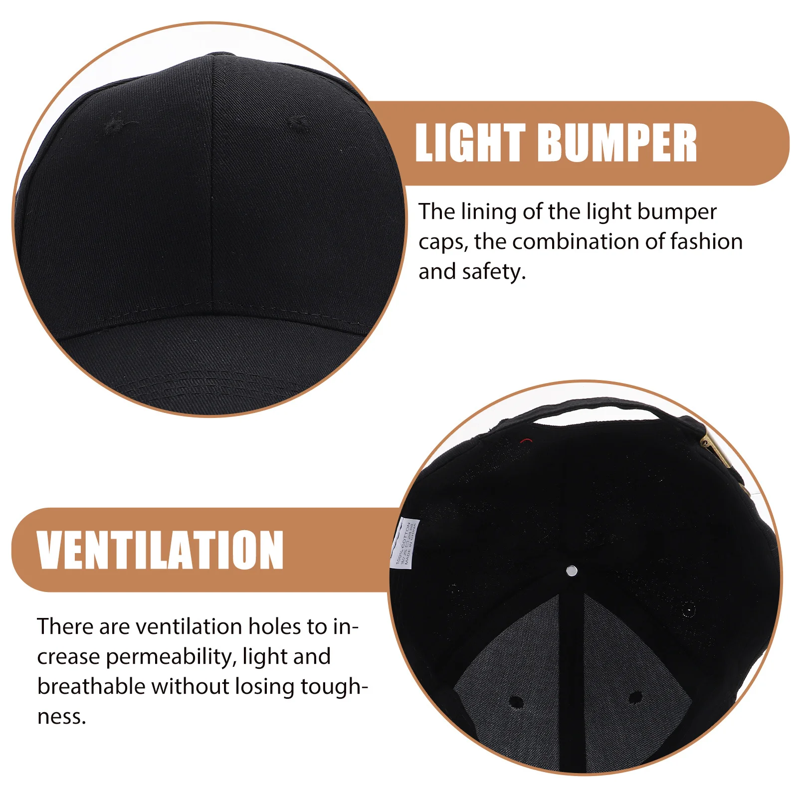 

Bump Cap Uv Protection Work Lightweight Safety Baseball Style Outdoor Industrial Use Hard Hat Alternative Sun Hat For Men