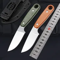 Outdoor survival knife, linen handle knife, Shanteweike 14c28n steel camping knife, outdoor survival knife, tactical knife, fixe