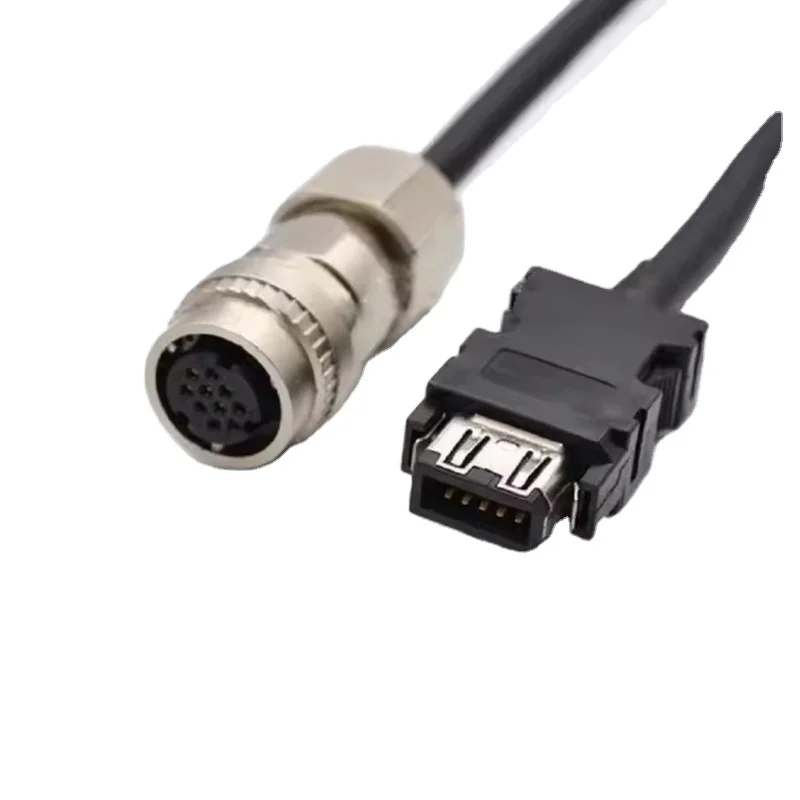 Câble de retour de Signal d'encodeur de moteur CNC M70, CNV2E-8P/CNV2E-9P avec prise droite ou coudée