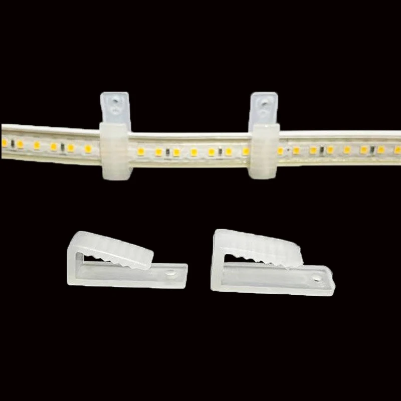 LED Strip Fasteners Clips Connector Holder for Fixing 220V COB RGB Neon Light WALL Lamp Plastic Buckle Lighting Accessories