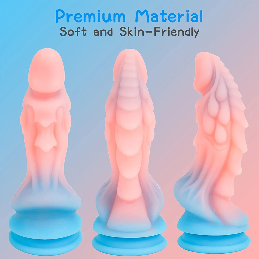 Realistic Monster Dildo Sex Toys 7/8 Inch Huge Anal Dildo with Strong Suction Cup Silicone Thick Dildos Adult Toys for Women Men