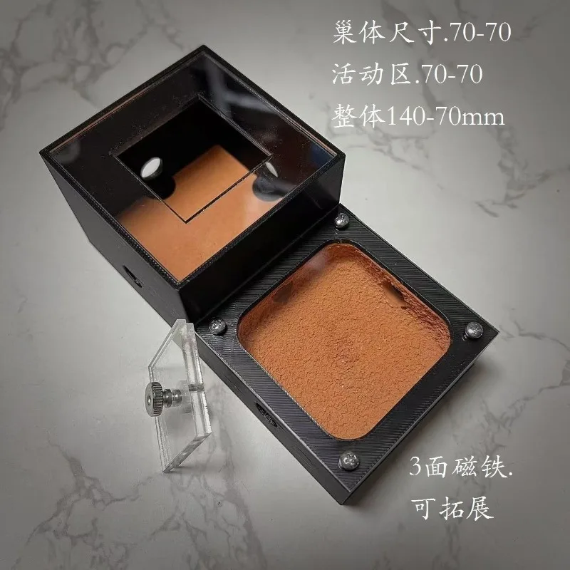 Luxury 3D Rectangle Ant Nest Cage Expansion Science Popularization Reproduction Breeding Acrylic Pet Ant Exploration