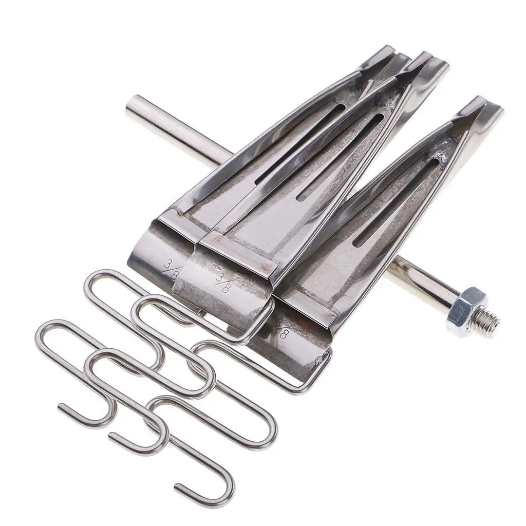 Sewing Machine Binding Folder Silver Iron Accessory for Embedding and Edging Industrial Sewing Parts Set