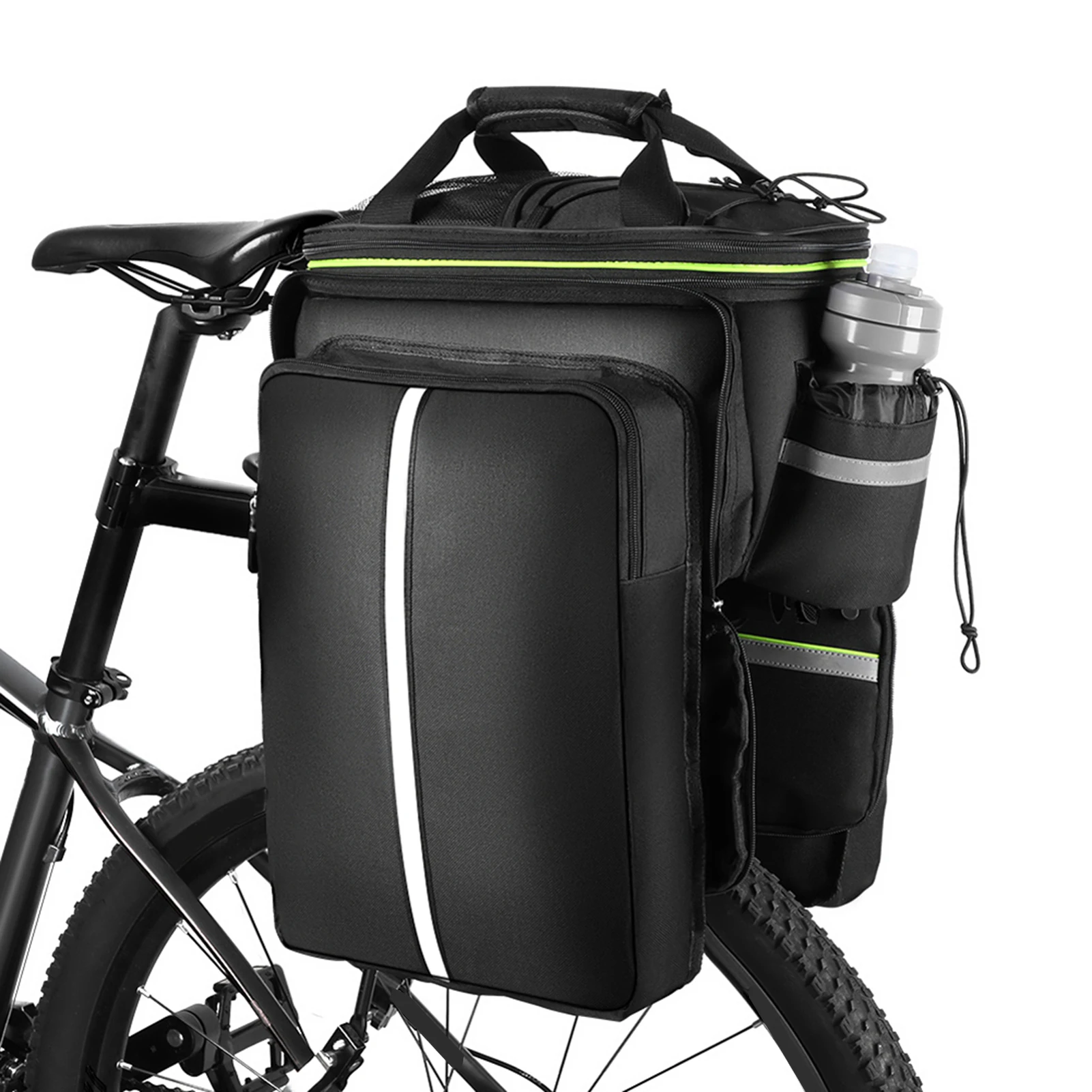 Lixada Bike Saddle Bag MTB Road Bicycle Bag Travel Luggage Carriers Saddle Seats Panniers Bag Cycling Bike Rear Rack Bag