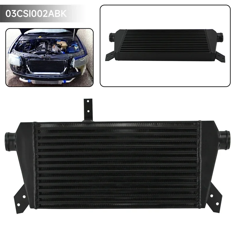 

Upgrade Front Mount Turbo Intercooler Fits For VW Passat Audi A4 B5 B6 1.8T 98-06 Black/Silver