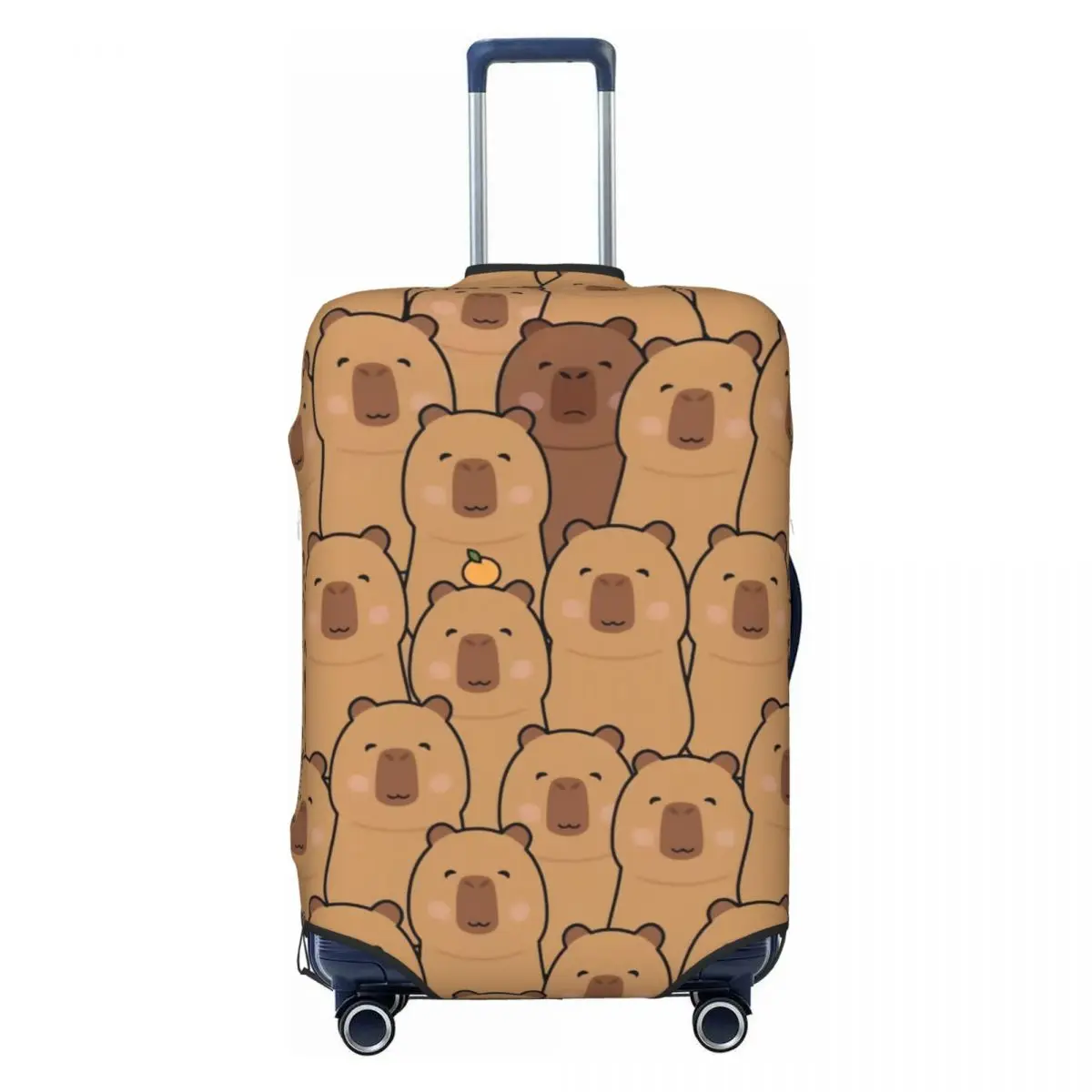 

Чехол для багажа с забавным рисунком капибары, эластичные защитные чехлы для дорожных чемоданов, подходят для 18-32 дюймов