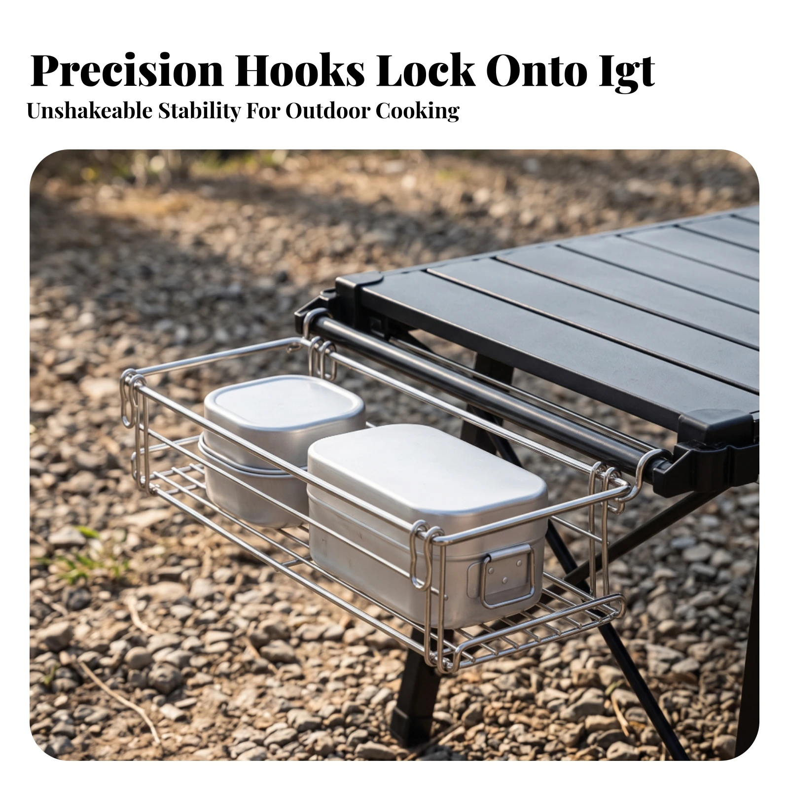 Side Hanging Storage Rack Stainless Steel IGT Side Rack Wire Basket with Hooks Foldable Wire Storage Basket Rust-Resistant