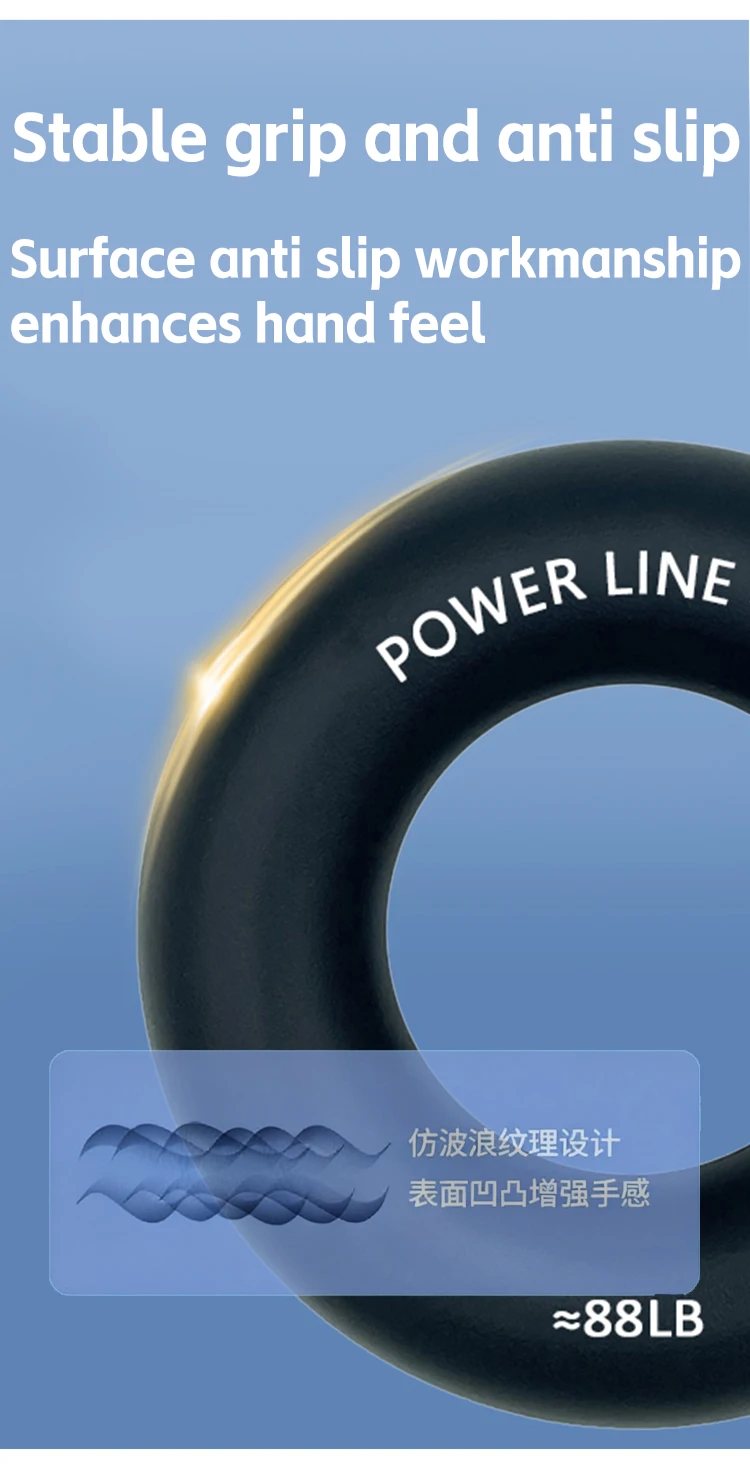 Silikon-Fingertrainer-Ring Handgelenk-Fingertrainer Handmuskel-Stärkungsring Übungs-Karpaltunnel-Expander Fitness-Trainingsgerät – Detail 7