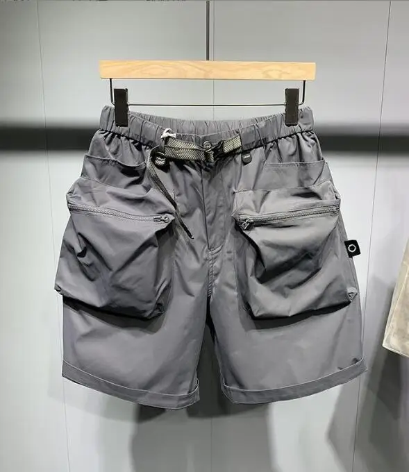 Men's pants 2024 summer trendy brand fashionable and minimalist workwear Harlan shorts new Korean loose and thin casual shorts