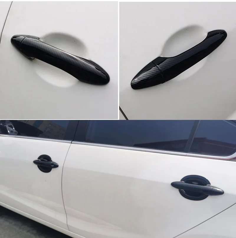 Carbon Fiber Outer Door Handle Cover for Kia Sportage MK3 SL 2011 2012 2013 2014 2015 Car Protective Accessories Stickers Tuning
