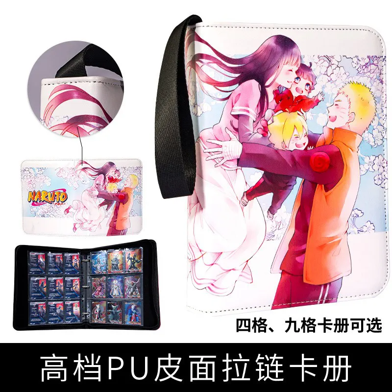 400/900Pcs Naruto Anime Game Collection Card Book Anime Peripheral Card Storage Bag Album Xmas Gifts High-Capacity Boy Girl Toys