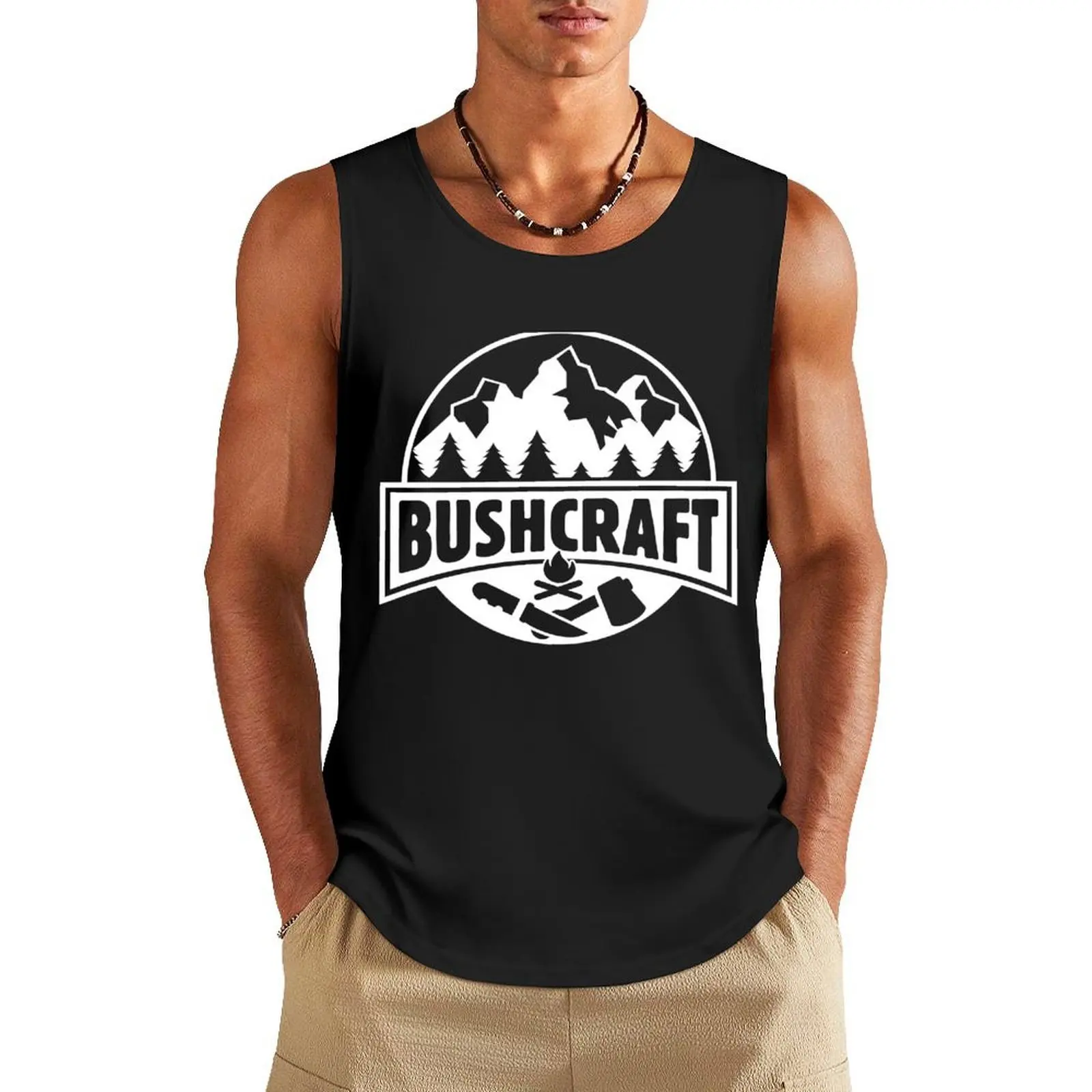 

Bushcraft Survival Forest Wilderness Survival Prepper Adventure Tank Top Man summer clothes Men's tops man vest