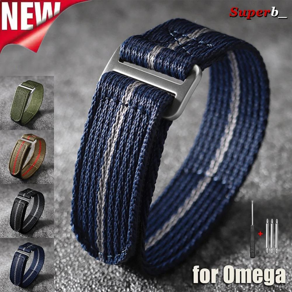Canvas Strap Watch - 20mm 22mm Nylon Fabric Watch Band