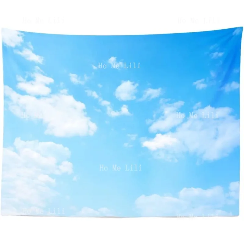 Светло-голубой фон облака потолок солнечное небо облако тематическая вечеринка настенные украшения природный пейзаж декоративный гобелен