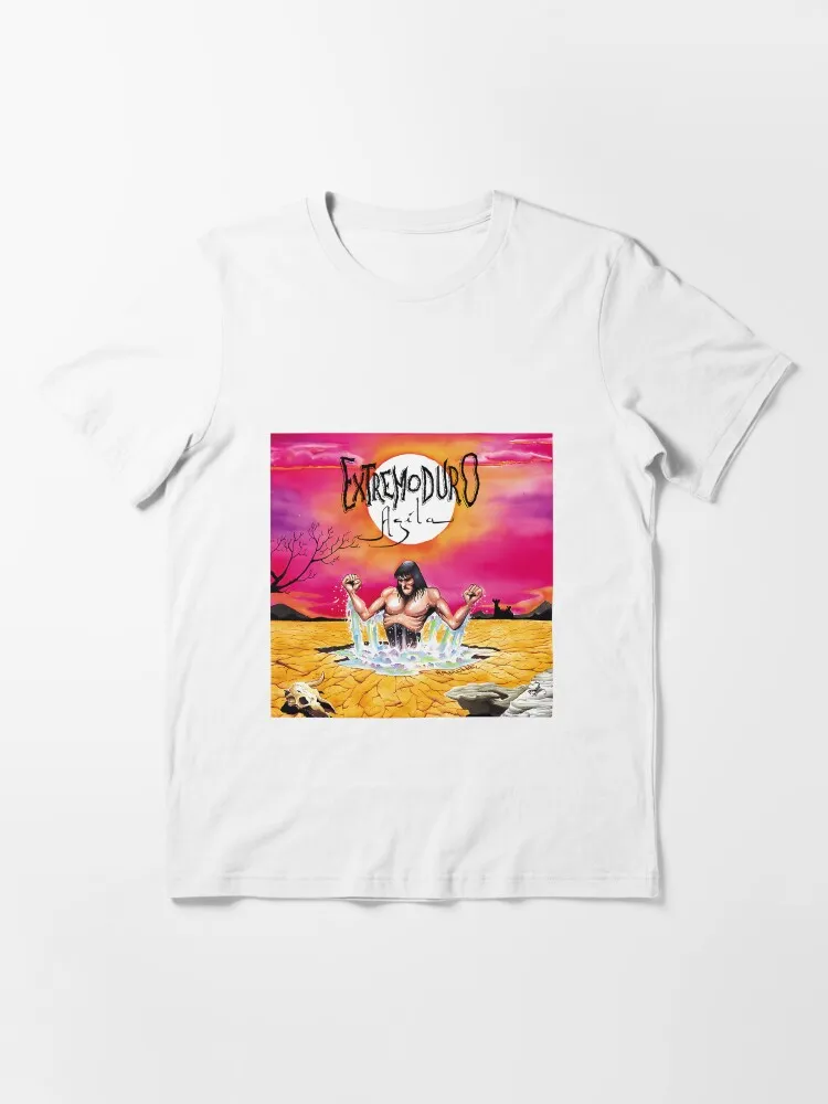 

Extremoduro Agila Album Cover Desert Warrior Art Graphic T-Shirt – Spanish Hard Rock Band 1996 Album Print Cotton Apparel