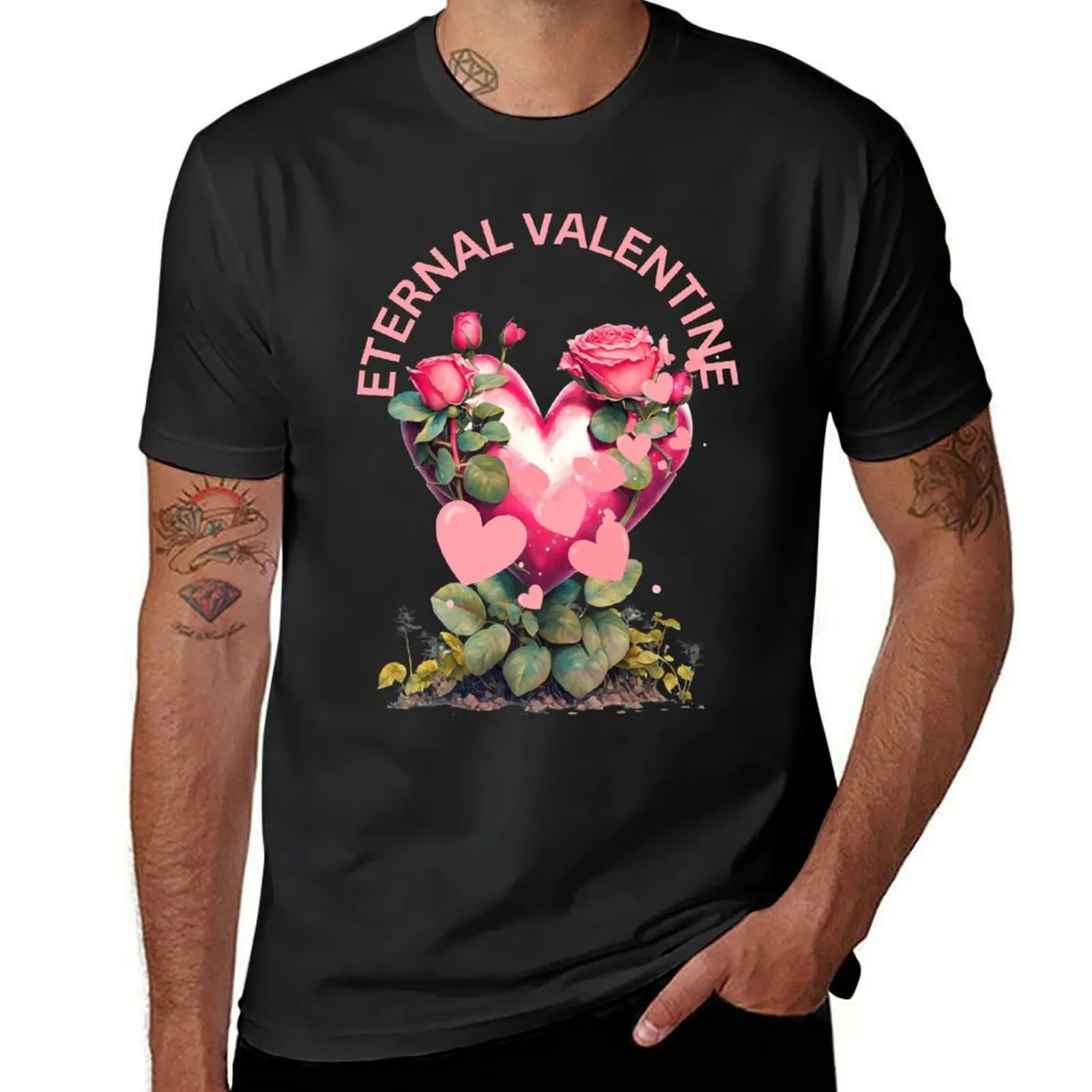 Eternal Valentine, I love you ! T-Shirt heavyweights plus size tops mens white t shirts