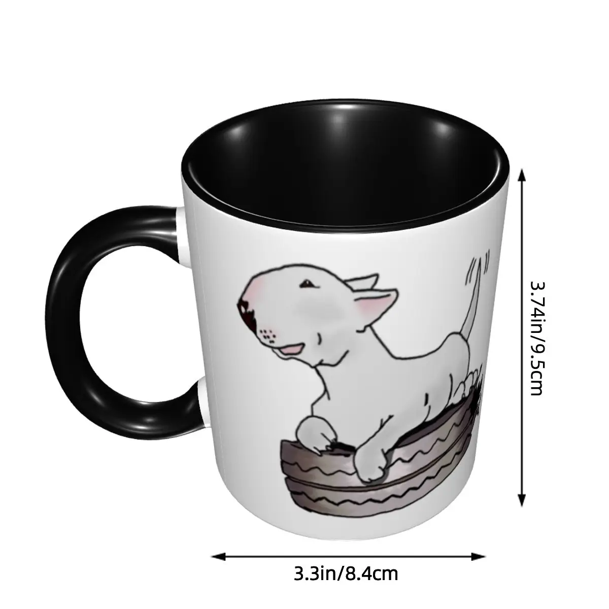 English Bull Terrier Coffee Mugs DIY Customized Ceramic Milk Tea Mug Cup