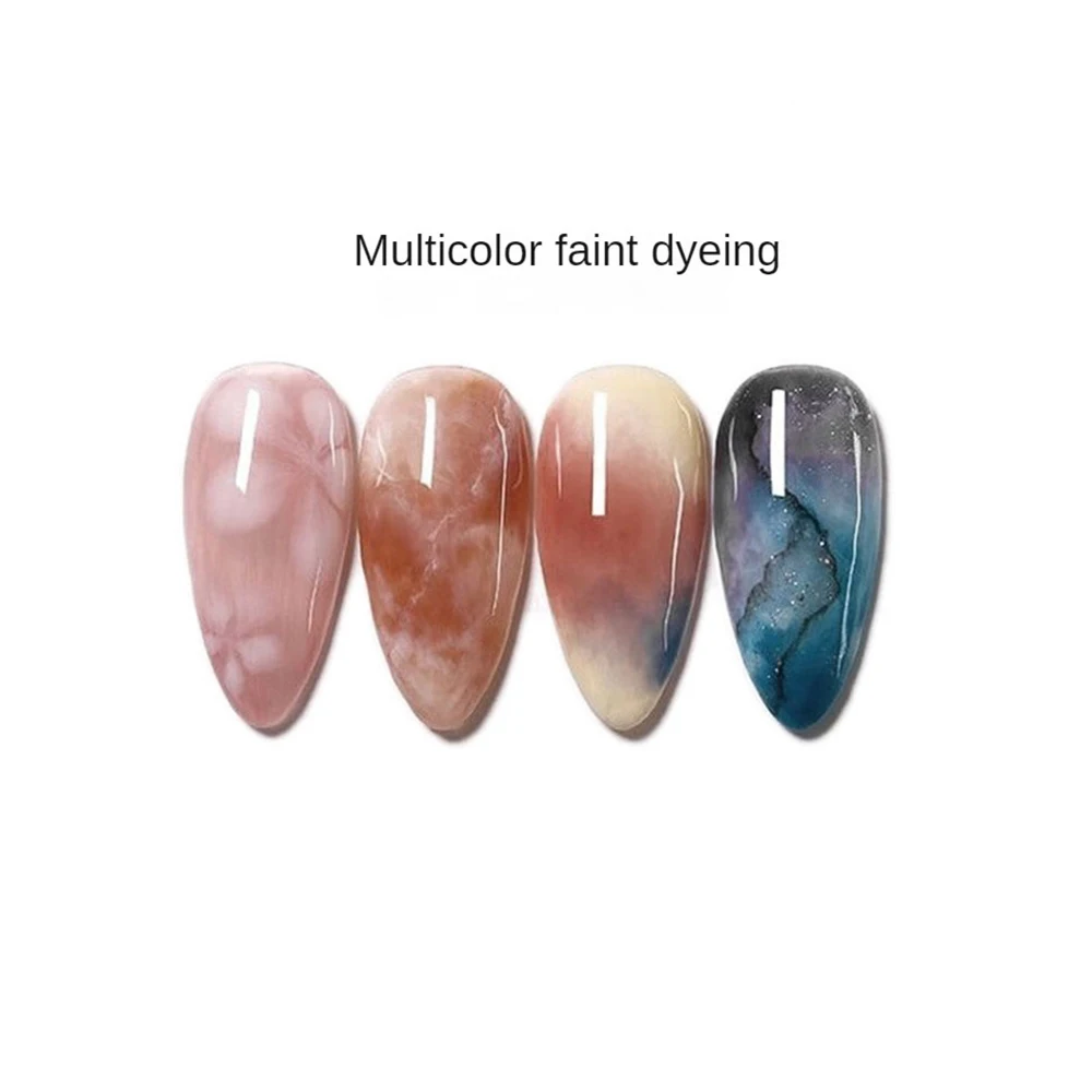 Paste Comfortable Nail Polish Manicure Gradient Blooming Solution Durable Marble Blooming Solution Color Saturation Rapid Drying