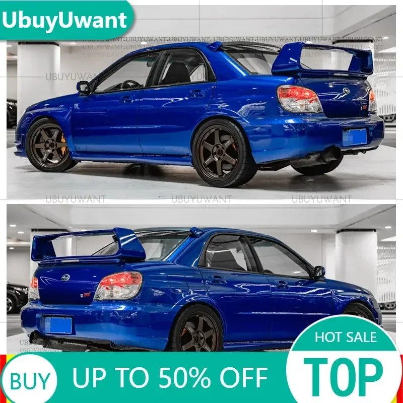 

For 2002-2007 Subaru Impreza WRX Rear Trunk Spoiler Carbon Fiber Performance Trunk Highkick Trunk Spoiler Wing With LED Lamp