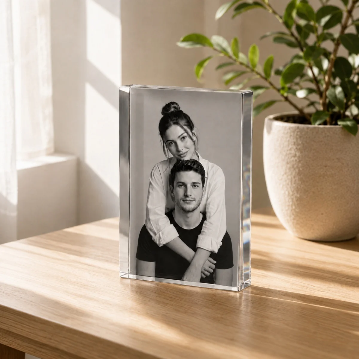 Custom Acrylic Photo Block – Family Photos, Wedding Anniversary & Birthday Gifts, Bedroom & Living Room Decor, Valentine's Day G
