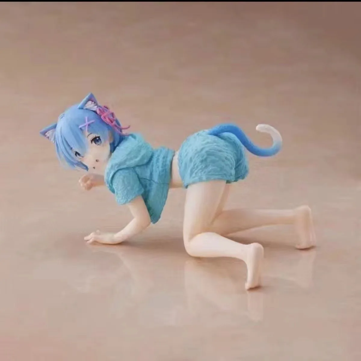 Anime ram rem q-versão kawaii figura de ação ornamentos de carro modelo pvc estátua brinquedos boneca decoração de mesa presentes colecionáveis