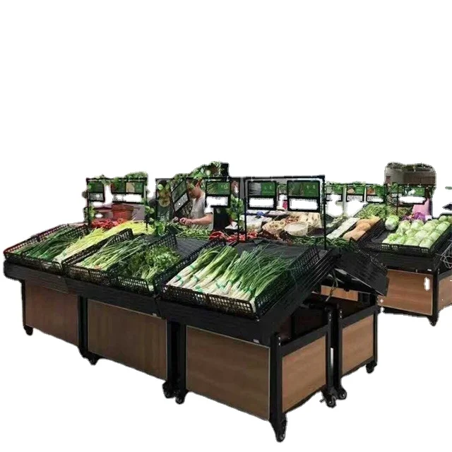Price display stand Stainless steel heavy-duty fruit and vegetable display stand Vegetable rack Kitchen bread display stand