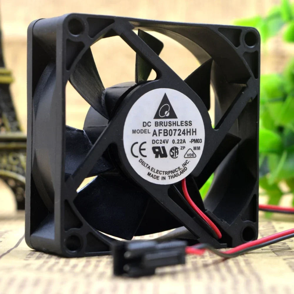 Delta AFB0724VH AFB0724HH 7CM 7025 24V 0.22A  Frequency Cooling Fan 2-3 Wire